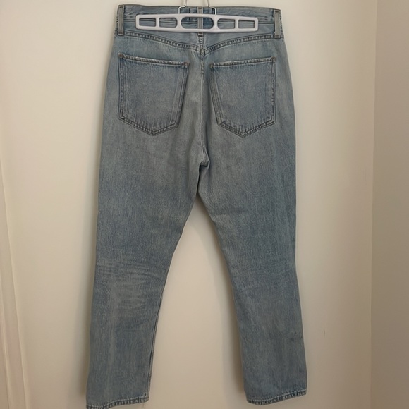 Agolde Riley High Rise Straight Crop in Shatter - Picture 3 of 7